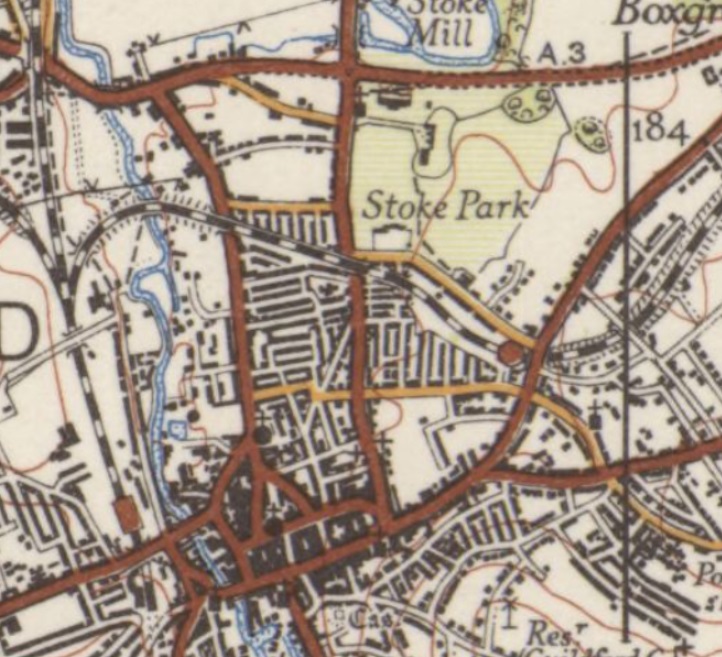 Guildford - Stoke Park : Map credit National Library of Scotland